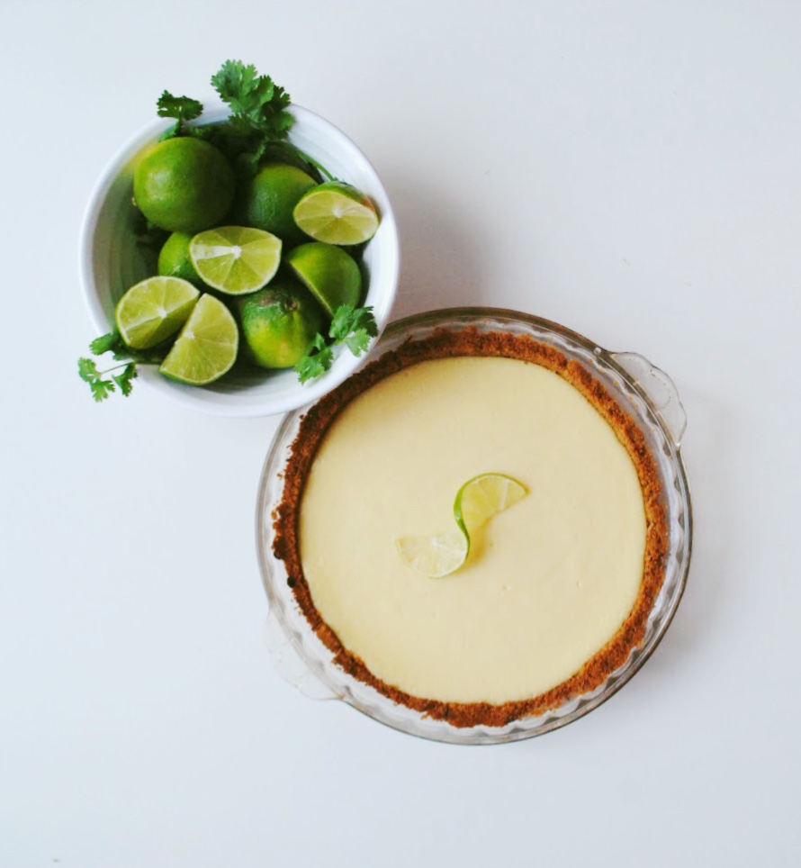 Key Lime Pie with Toasted Coconut Graham Cracker Crust