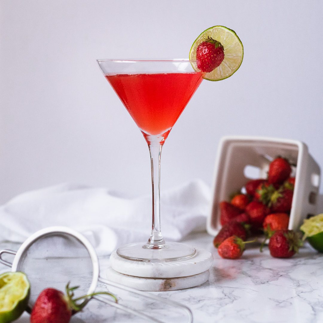 Strawberry Basil Martini